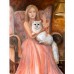 Girl and cat Solomon – Oil painting on canvas, by Marina Stognieva